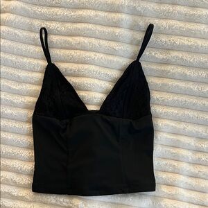 black lace tank top